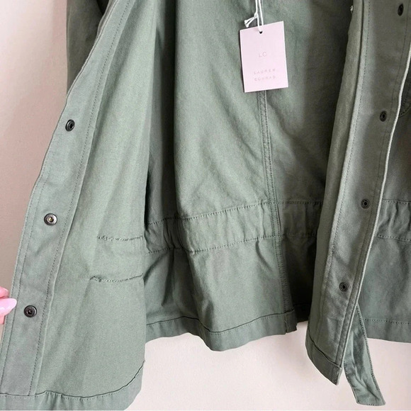LC Lauren Conrad Tie Waist Utility Jacket Size Medium - Picture 6 of 11